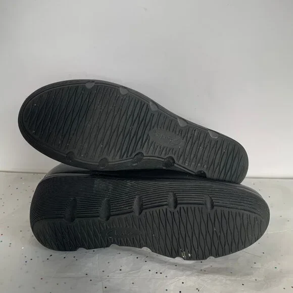 Clarks Artisan Clarene Tide Black Leather Ankle Strap Platform Wedges - Size 6.5 - Picture 16 of 16